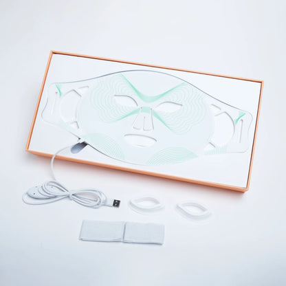 LED Face Mask Light Therapy Device +  Facial Mask